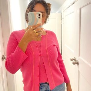 Two piece cardigan and tank set!
